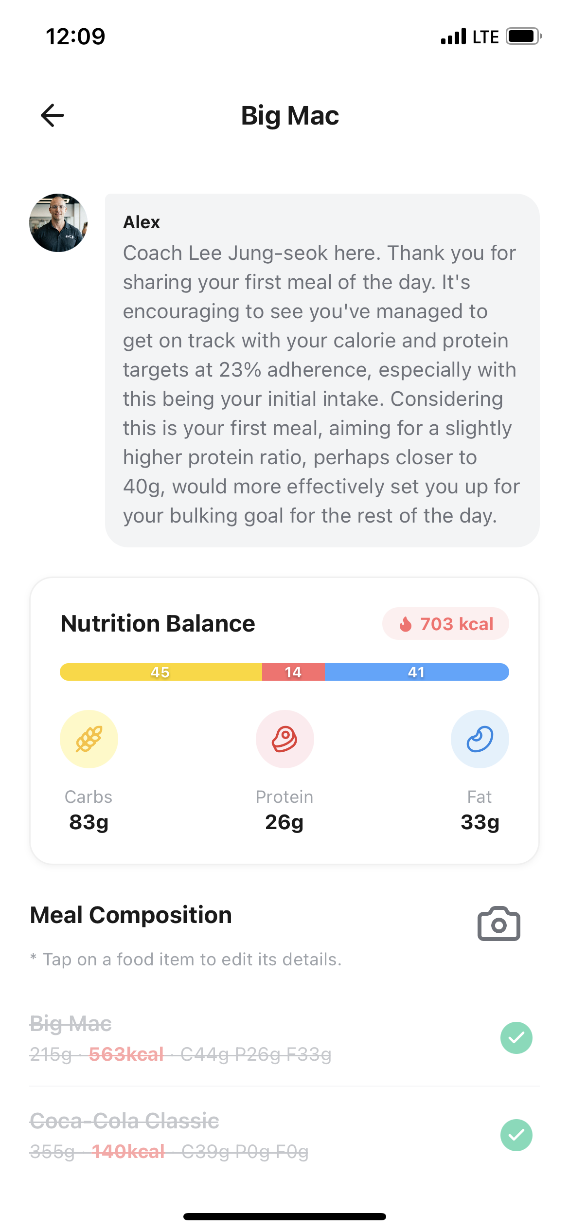 Instant Nutritional Insights